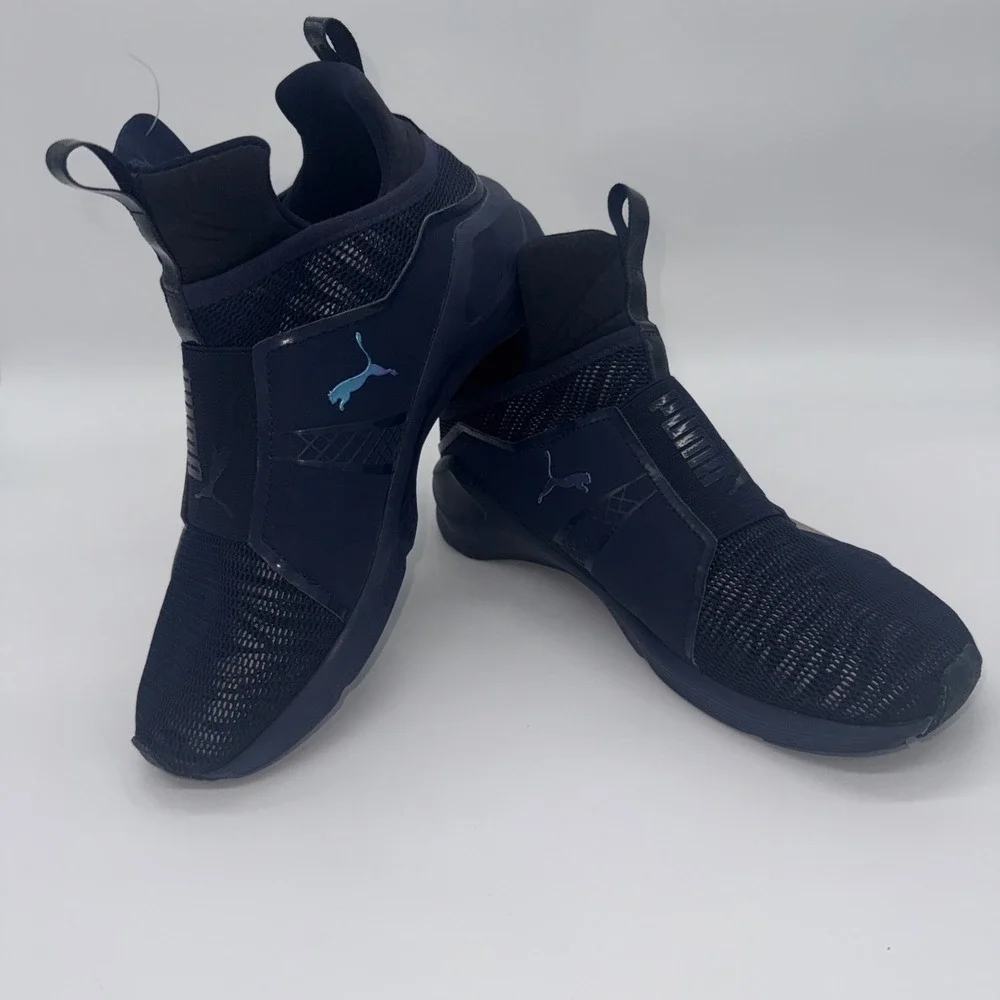 Puma Womens Blue Indigo and‎ Allure Fierce Core Running Shoes Size 7C